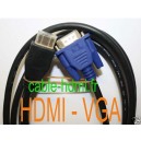 Cable HDMI 19P Male vers VGA HD-15 Male 10 Gbps