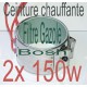 Kit Réchauffeur 12v double étage ceinture chauffante 150w filtre a Gasoil, biodiesel, huile