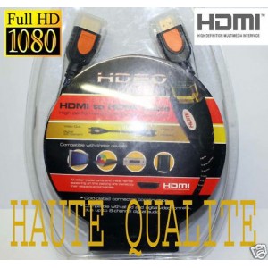 Cable HDMI M/M Full HD Plaqué OR 1m/1,5m/2m/2,43m DVD FREEBOX - PS3 - XBOX